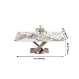 Metal Traditional Luxury Rectangle Table Sintered Stone Table for Kitchen and Dining Room Clearhalo ' dining_table' 'Dining Tables & Seating' 'Dining Tables' 'furn' 'furn_dining_table' 'Furniture' 'furniture_dining_table' 'Kitchen & Dining Furniture' 'kitchen&dining_furn' 'kitchen' 'kitchen_dining_table' 4033345