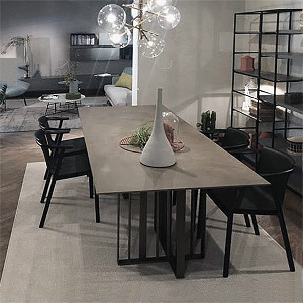 Metal Industrial Rectangle Dining Table Solid Wood Top Table for Dining Room Clearhalo ' dining_table' 'Dining Tables & Seating' 'Dining Tables' 'furn' 'furn_dining_table' 'Furniture' 'furniture_dining_table' 'Kitchen & Dining Furniture' 'kitchen&dining_furn' 'kitchen' 'kitchen_dining_table' 4033350