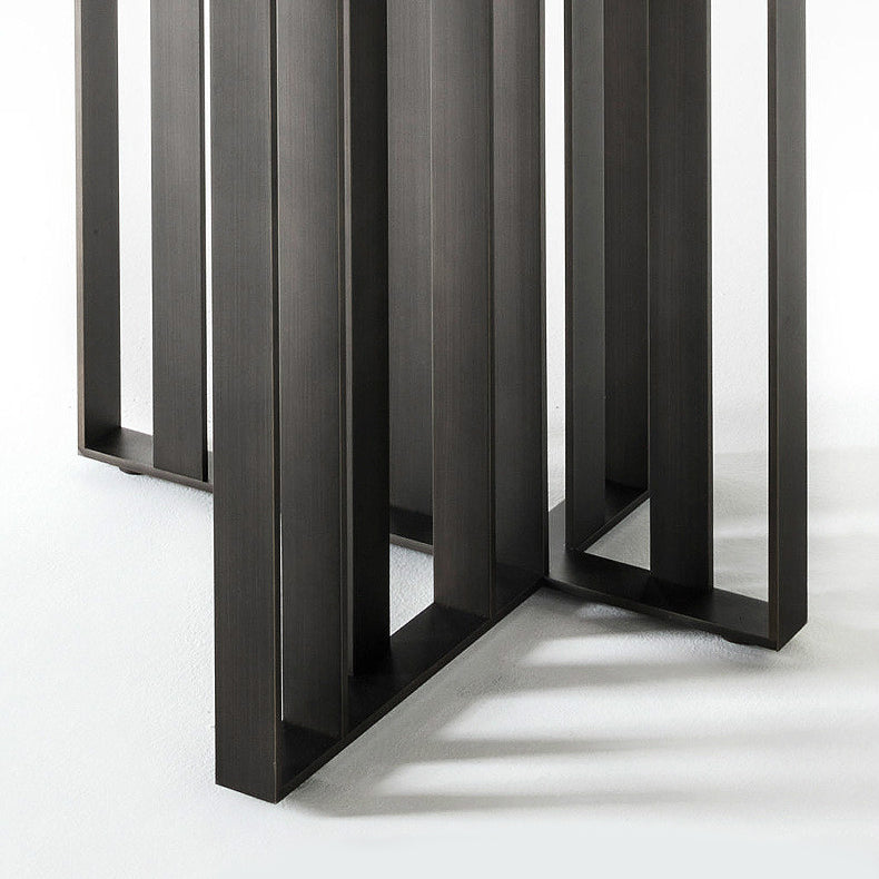 Metal Industrial Rectangle Dining Table Solid Wood Top Table for Dining Room Clearhalo ' dining_table' 'Dining Tables & Seating' 'Dining Tables' 'furn' 'furn_dining_table' 'Furniture' 'furniture_dining_table' 'Kitchen & Dining Furniture' 'kitchen&dining_furn' 'kitchen' 'kitchen_dining_table' 4033354