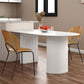 Solid Wood Modern Free Form Dining Table Sintered Stone Top Table for Dining Room Clearhalo ' dining_table' 'Dining Tables & Seating' 'Dining Tables' 'furn' 'furn_dining_table' 'Furniture' 'furniture_dining_table' 'Kitchen & Dining Furniture' 'kitchen&dining_furn' 'kitchen' 'kitchen_dining_table' 4033361