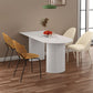 Solid Wood Modern Free Form Dining Table Sintered Stone Top Table for Dining Room Clearhalo ' dining_table' 'Dining Tables & Seating' 'Dining Tables' 'furn' 'furn_dining_table' 'Furniture' 'furniture_dining_table' 'Kitchen & Dining Furniture' 'kitchen&dining_furn' 'kitchen' 'kitchen_dining_table' 4033362