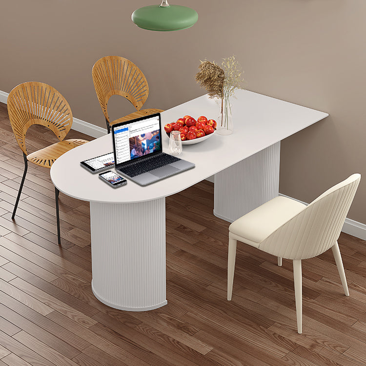 Solid Wood Modern Free Form Dining Table Sintered Stone Top Table for Dining Room Clearhalo ' dining_table' 'Dining Tables & Seating' 'Dining Tables' 'furn' 'furn_dining_table' 'Furniture' 'furniture_dining_table' 'Kitchen & Dining Furniture' 'kitchen&dining_furn' 'kitchen' 'kitchen_dining_table' 4033363