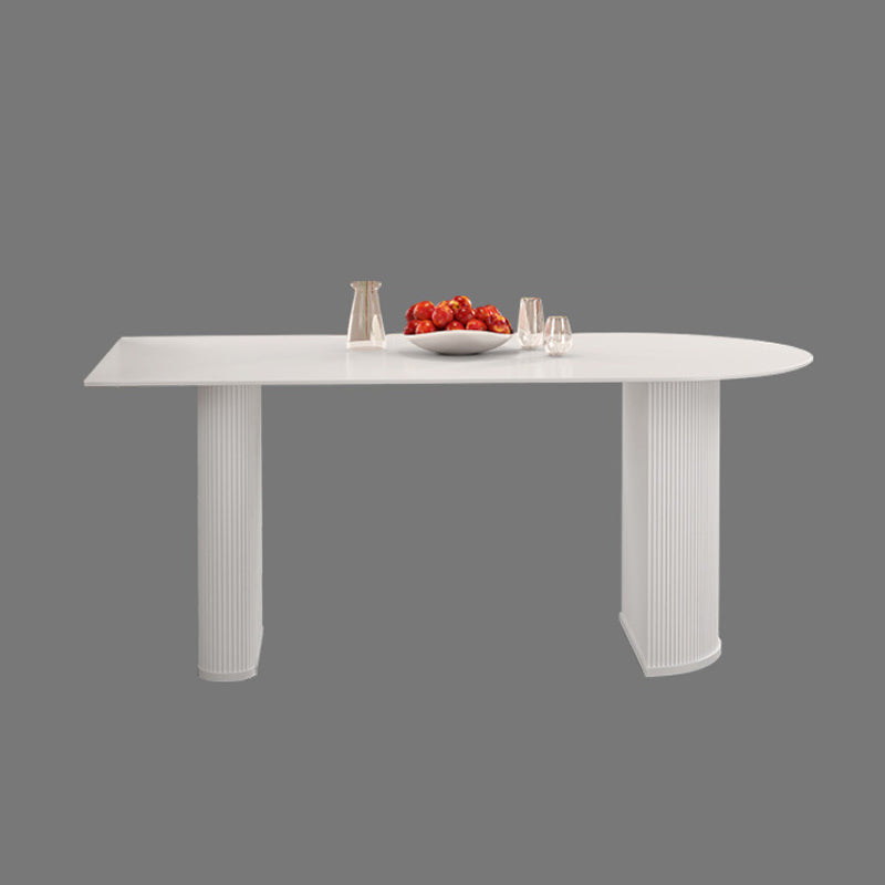Solid Wood Modern Free Form Dining Table Sintered Stone Top Table for Dining Room Clearhalo ' dining_table' 'Dining Tables & Seating' 'Dining Tables' 'furn' 'furn_dining_table' 'Furniture' 'furniture_dining_table' 'Kitchen & Dining Furniture' 'kitchen&dining_furn' 'kitchen' 'kitchen_dining_table' 4033369