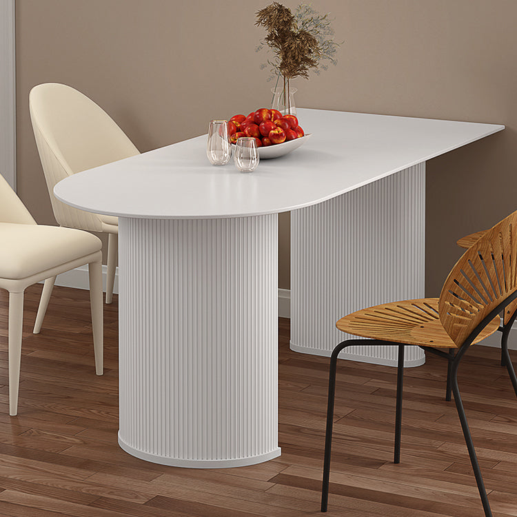 Solid Wood Modern Free Form Dining Table Sintered Stone Top Table for Dining Room Clearhalo ' dining_table' 'Dining Tables & Seating' 'Dining Tables' 'furn' 'furn_dining_table' 'Furniture' 'furniture_dining_table' 'Kitchen & Dining Furniture' 'kitchen&dining_furn' 'kitchen' 'kitchen_dining_table' 4033370