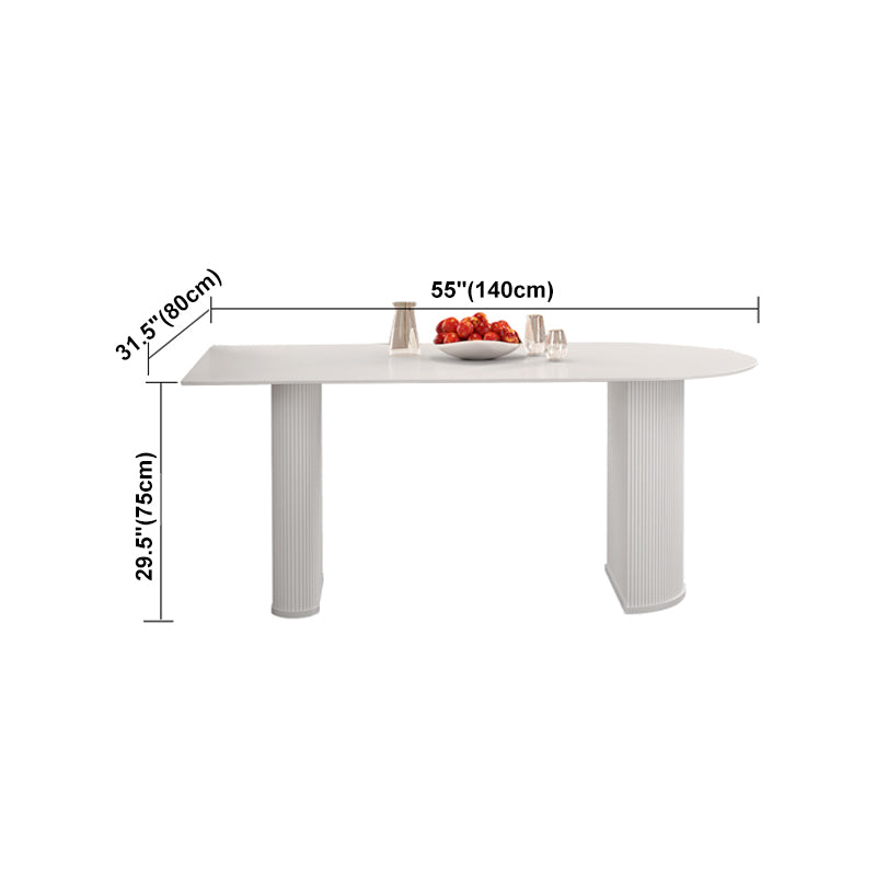 Solid Wood Modern Free Form Dining Table Sintered Stone Top Table for Dining Room Clearhalo ' dining_table' 'Dining Tables & Seating' 'Dining Tables' 'furn' 'furn_dining_table' 'Furniture' 'furniture_dining_table' 'Kitchen & Dining Furniture' 'kitchen&dining_furn' 'kitchen' 'kitchen_dining_table' 4033371