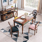 Rectangle Mid-Century Dining Site Table Rubberwood Solid Wood Dinette Table with 4-foot Clearhalo ' dining_table' 'Dining Tables & Seating' 'Dining Tables' 'furn' 'furn_dining_table' 'Furniture' 'furniture_dining_table' 'Kitchen & Dining Furniture' 'kitchen&dining_furn' 'kitchen' 'kitchen_dining_table' 4033449