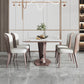 Glam Rectangle White Dining Table Sintered Stone Top Kitchen Dining Table with Pedestal Base Clearhalo ' dining_table' 'Dining Tables & Seating' 'Dining Tables' 'furn' 'furn_dining_table' 'Furniture' 'furniture_dining_table' 'Kitchen & Dining Furniture' 'kitchen&dining_furn' 'kitchen' 'kitchen_dining_table' 4033460