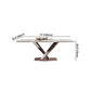 Glam Rectangle White Dining Table Sintered Stone Top Kitchen Dining Table with Pedestal Base Clearhalo ' dining_table' 'Dining Tables & Seating' 'Dining Tables' 'furn' 'furn_dining_table' 'Furniture' 'furniture_dining_table' 'Kitchen & Dining Furniture' 'kitchen&dining_furn' 'kitchen' 'kitchen_dining_table' 4033465