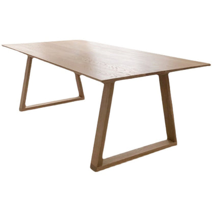 Solid Wood Industrial Rectangle Table Wood Top Indoor Table with Sled Base Without Chairs Clearhalo ' dining_table' 'Dining Tables & Seating' 'Dining Tables' 'furn' 'furn_dining_table' 'Furniture' 'furniture_dining_table' 'Kitchen & Dining Furniture' 'kitchen&dining_furn' 'kitchen' 'kitchen_dining_table' 4033481