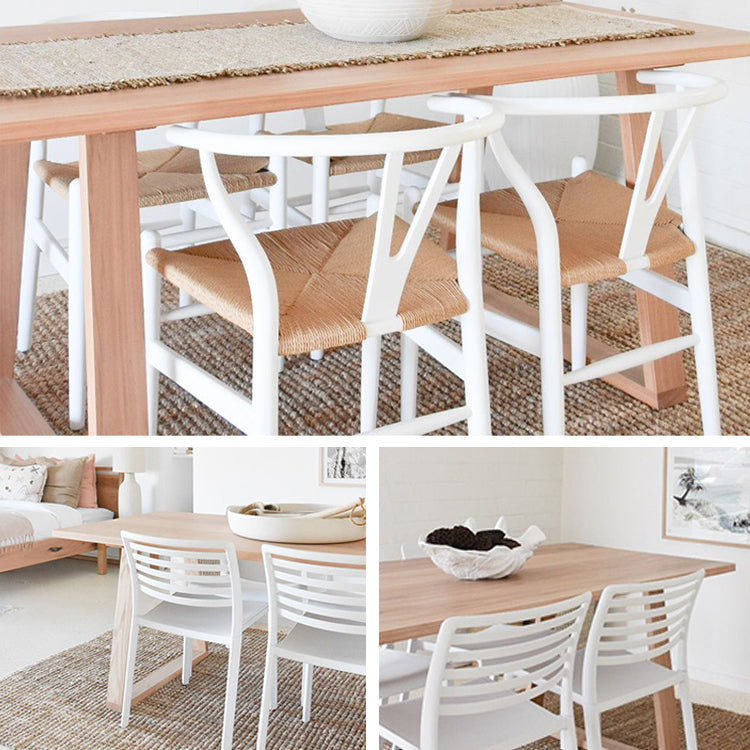 Solid Wood Industrial Rectangle Table Wood Top Indoor Table with Sled Base Clearhalo ' dining_table' 'Dining Tables & Seating' 'Dining Tables' 'furn' 'furn_dining_table' 'Furniture' 'furniture_dining_table' 'Kitchen & Dining Furniture' 'kitchen&dining_furn' 'kitchen' 'kitchen_dining_table' 4033483