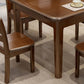 Rectangle 4 Legs Vintage Dining Table Wood Color Extendable Table of Solid Wood Clearhalo ' dining_table' 'Dining Tables & Seating' 'Dining Tables' 'furn' 'furn_dining_table' 'Furniture' 'furniture_dining_table' 'Kitchen & Dining Furniture' 'kitchen&dining_furn' 'kitchen' 'kitchen_dining_table' 4033498