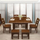 Rectangle 4 Legs Vintage Dining Table Wood Color Extendable Table of Solid Wood Clearhalo ' dining_table' 'Dining Tables & Seating' 'Dining Tables' 'furn' 'furn_dining_table' 'Furniture' 'furniture_dining_table' 'Kitchen & Dining Furniture' 'kitchen&dining_furn' 'kitchen' 'kitchen_dining_table' 4033500