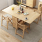 Rectangle Wood Color Dining Table Solid Wood Table for Dining Room Table Only Natural Without Chairs Clearhalo ' dining_table' 'Dining Tables & Seating' 'Dining Tables' 'furn' 'furn_dining_table' 'Furniture' 'furniture_dining_table' 'Kitchen & Dining Furniture' 'kitchen&dining_furn' 'kitchen' 'kitchen_dining_table' 4033515