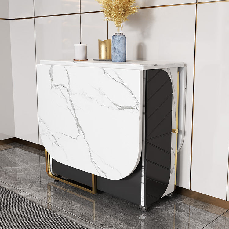 Rectangle 29-inch Dining Site Table Contemporary Dining Room Collection with Drop-Leaf Clearhalo ' dining_table' 'Dining Tables & Seating' 'Dining Tables' 'furn' 'furn_dining_table' 'Furniture' 'furniture_dining_table' 'Kitchen & Dining Furniture' 'kitchen&dining_furn' 'kitchen' 'kitchen_dining_table' 4033519