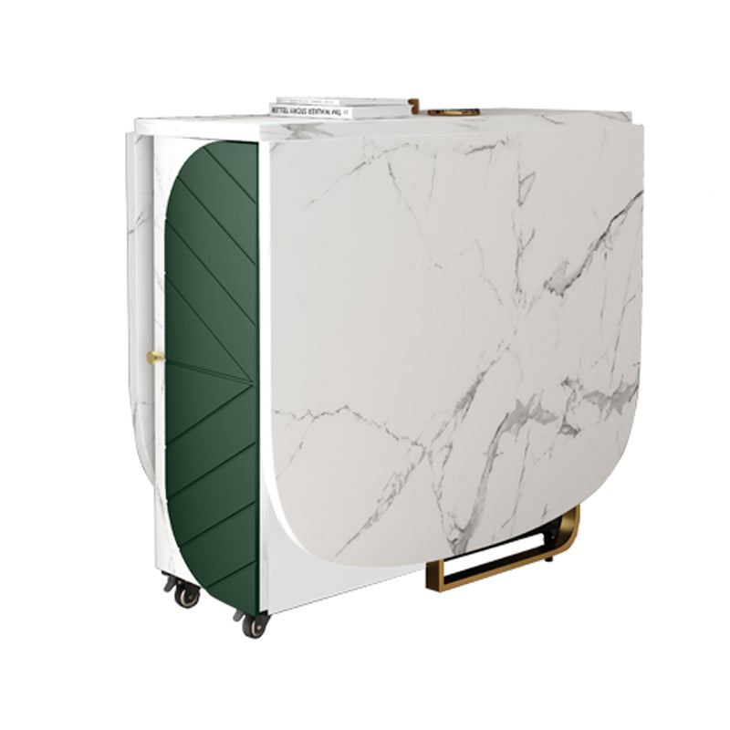 Rectangle 29-inch Dining Site Table Contemporary Dining Room Collection with Drop-Leaf Green Without Chairs Clearhalo ' dining_table' 'Dining Tables & Seating' 'Dining Tables' 'furn' 'furn_dining_table' 'Furniture' 'furniture_dining_table' 'Kitchen & Dining Furniture' 'kitchen&dining_furn' 'kitchen' 'kitchen_dining_table' 4033528