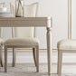 Rectangle Vintage Dining Table Champagne Tone Fixed Table for Home Use Clearhalo ' dining_table' 'Dining Tables & Seating' 'Dining Tables' 'furn' 'furn_dining_table' 'Furniture' 'furniture_dining_table' 'Kitchen & Dining Furniture' 'kitchen&dining_furn' 'kitchen' 'kitchen_dining_table' 4033536