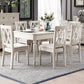 Rectangle 4 Legs Mid-Century Dining Table White Tone Fixed Table of Solid Wood Clearhalo ' dining_table' 'Dining Tables & Seating' 'Dining Tables' 'furn' 'furn_dining_table' 'Furniture' 'furniture_dining_table' 'Kitchen & Dining Furniture' 'kitchen&dining_furn' 'kitchen' 'kitchen_dining_table' 4033541