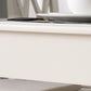 Rectangle 4 Legs Mid-Century Dining Table White Tone Fixed Table of Solid Wood Clearhalo ' dining_table' 'Dining Tables & Seating' 'Dining Tables' 'furn' 'furn_dining_table' 'Furniture' 'furniture_dining_table' 'Kitchen & Dining Furniture' 'kitchen&dining_furn' 'kitchen' 'kitchen_dining_table' 4033549