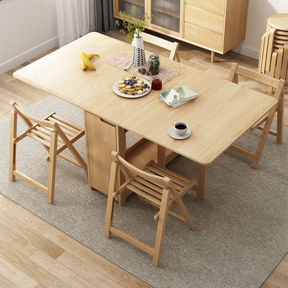 Rubberwood Solid Wood Dining Table Mid-Century Rectangle Dining Site Table Natural Clearhalo ' dining_table' 'Dining Tables & Seating' 'Dining Tables' 'Furniture' 'furniture_dining_table' 'Kitchen & Dining Furniture' 'kitchen&dining_furn' 'kitchen' 'kitchen_dining_table' 4033562