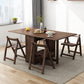 Rubberwood Solid Wood Dining Table Mid-Century Rectangle Dining Site Table Brown Clearhalo ' dining_table' 'Dining Tables & Seating' 'Dining Tables' 'Furniture' 'furniture_dining_table' 'Kitchen & Dining Furniture' 'kitchen&dining_furn' 'kitchen' 'kitchen_dining_table' 4033564