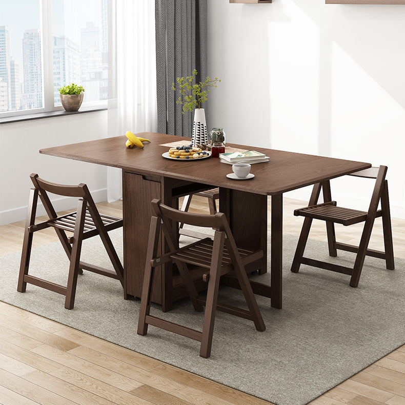 Rubberwood Solid Wood Dining Table Mid-Century Rectangle Dining Site Table Brown Clearhalo ' dining_table' 'Dining Tables & Seating' 'Dining Tables' 'Furniture' 'furniture_dining_table' 'Kitchen & Dining Furniture' 'kitchen&dining_furn' 'kitchen' 'kitchen_dining_table' 4033564