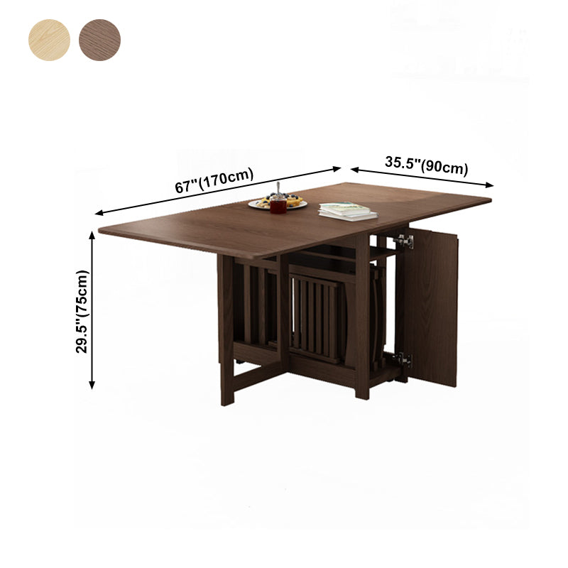 Rubberwood Solid Wood Dining Table Mid-Century Rectangle Dining Site Table Clearhalo ' dining_table' 'Dining Tables & Seating' 'Dining Tables' 'Furniture' 'furniture_dining_table' 'Kitchen & Dining Furniture' 'kitchen&dining_furn' 'kitchen' 'kitchen_dining_table' 4033572