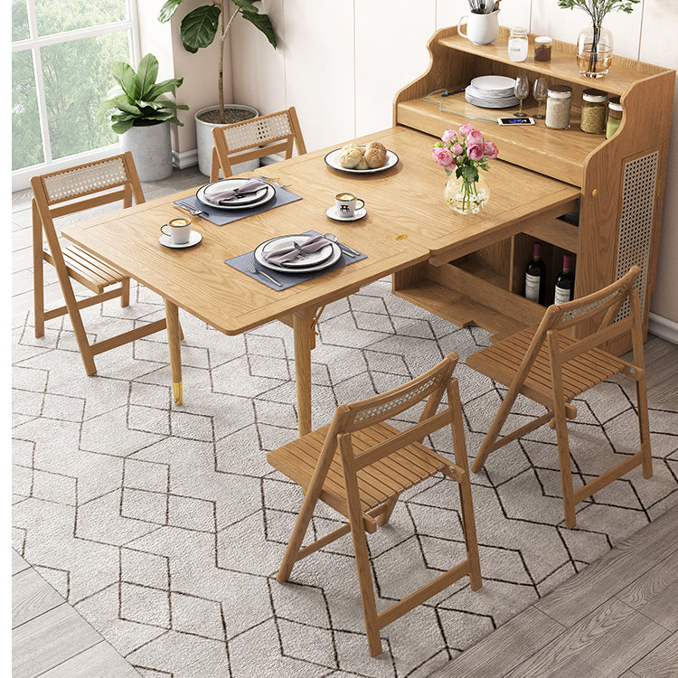 55.1-inch Rectangle Wood Color Dining Table Solid Wood Table Mid-Century Modern for Home Natural Without Chairs Clearhalo ' dining_table' 'Dining Tables & Seating' 'Dining Tables' 'furn' 'furn_dining_table' 'Furniture' 'furniture_dining_table' 'Kitchen & Dining Furniture' 'kitchen&dining_furn' 'kitchen' 'kitchen_dining_table' 4033614