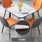 Modern Style Dining Table Sintered Stone Dinner Table with Black Frame Clearhalo ' dining_table' 'Dining Tables & Seating' 'Dining Tables' 'furn' 'furn_dining_table' 'Furniture' 'furniture_dining_table' 'Kitchen & Dining Furniture' 'kitchen&dining_furn' 'kitchen' 'kitchen_dining_table' 4033628