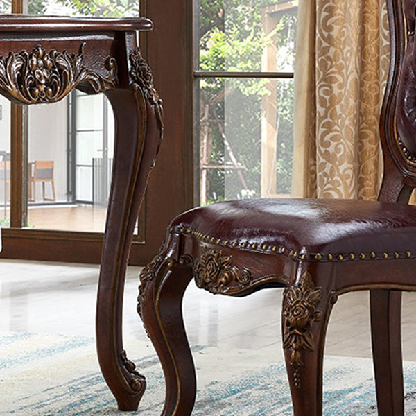 Rectangle Wood Color Dining Table Solid Rubberwood Table Victorian with 4 Legs Clearhalo ' dining_table' 'Dining Tables & Seating' 'Dining Tables' 'furn' 'furn_dining_table' 'Furniture' 'furniture_dining_table' 'Kitchen & Dining Furniture' 'kitchen&dining_furn' 'kitchen' 'kitchen_dining_table' 4033644