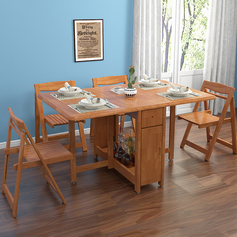 Mid-Century Modern Dining Table Rubberwood Solid Wood Table with Solid Wood Base Clearhalo ' dining_table' 'Dining Tables & Seating' 'Dining Tables' 'furn' 'furn_dining_table' 'Furniture' 'furniture_dining_table' 'Kitchen & Dining Furniture' 'kitchen&dining_furn' 'kitchen' 'kitchen_dining_table' 4033648