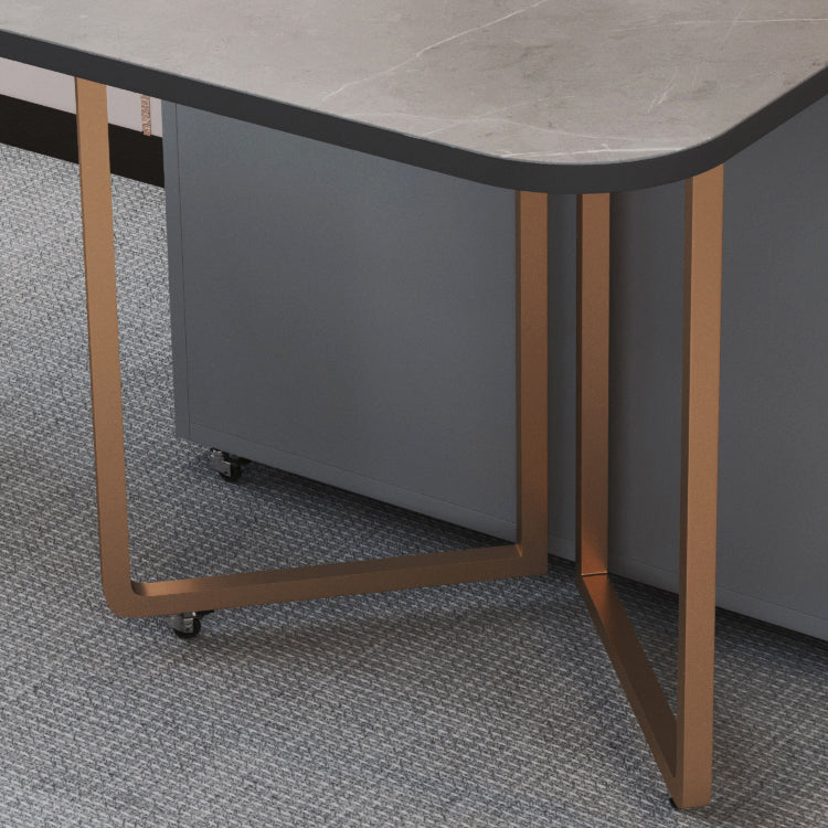 Modern Dining Table Sintered Stone Drop-Leaf Dining Table for Home Use Clearhalo ' dining_table' 'Dining Tables & Seating' 'Dining Tables' 'furn' 'furn_dining_table' 'Furniture' 'furniture_dining_table' 'Kitchen & Dining Furniture' 'kitchen&dining_furn' 'kitchen' 'kitchen_dining_table' 4033670