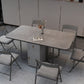 Modern Style Dining Table Sintered Stone Drop-Leaf Dining Table for Home Use Clearhalo ' dining_table' 'Dining Tables & Seating' 'Dining Tables' 'furn' 'furn_dining_table' 'Furniture' 'furniture_dining_table' 'Kitchen & Dining Furniture' 'kitchen&dining_furn' 'kitchen' 'kitchen_dining_table' 4033689
