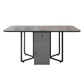 Modern Style Dining Table Sintered Stone Drop-Leaf Dining Table for Home Use Clearhalo ' dining_table' 'Dining Tables & Seating' 'Dining Tables' 'furn' 'furn_dining_table' 'Furniture' 'furniture_dining_table' 'Kitchen & Dining Furniture' 'kitchen&dining_furn' 'kitchen' 'kitchen_dining_table' 4033692