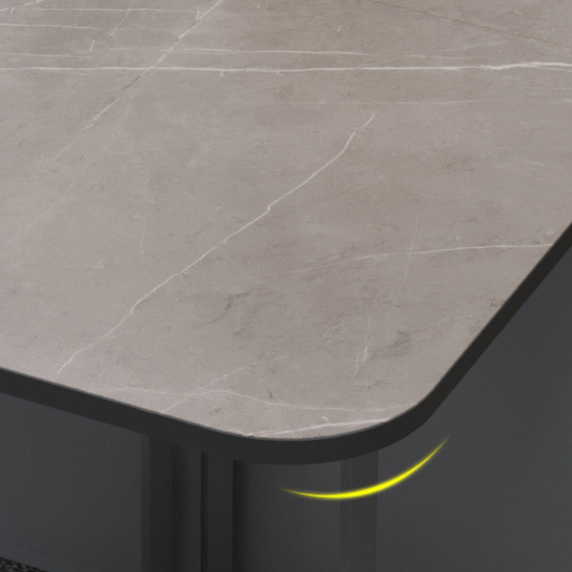 Modern Style Dining Table Sintered Stone Drop-Leaf Dining Table for Home Use Clearhalo ' dining_table' 'Dining Tables & Seating' 'Dining Tables' 'furn' 'furn_dining_table' 'Furniture' 'furniture_dining_table' 'Kitchen & Dining Furniture' 'kitchen&dining_furn' 'kitchen' 'kitchen_dining_table' 4033693