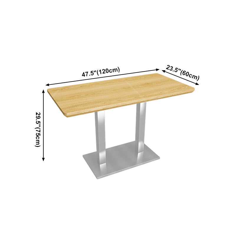 Industrial Style Dining Room Collection Solid Wood Dining Site Table for Dining Room Clearhalo ' dining_table' 'Dining Tables & Seating' 'Dining Tables' 'furn' 'furn_dining_table' 'Furniture' 'furniture_dining_table' 'Kitchen & Dining Furniture' 'kitchen&dining_furn' 'kitchen' 'kitchen_dining_table' 4033727