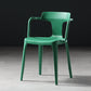 Contemporary Style Plastic Dining Chairs Dining Arm Side Chairs for Kitchen Green 1 Piece Clearhalo ' kitchen&dining_furn' 'Dining Chairs' 'Dining Tables & Seating' 'dining_chair' 'furn' 'furn_dining_chair' 'Furniture' 'furniture_dining_chair' 'Kitchen & Dining Furniture' 'kitchen' 4037653