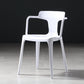 Contemporary Style Plastic Dining Chairs Dining Arm Side Chairs for Kitchen White 1 Piece Clearhalo ' kitchen&dining_furn' 'Dining Chairs' 'Dining Tables & Seating' 'dining_chair' 'furn' 'furn_dining_chair' 'Furniture' 'furniture_dining_chair' 'Kitchen & Dining Furniture' 'kitchen' 4037667
