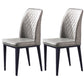 Scandinavian Indoor Side Chair Metal Upholstered Solid Back Dining Room Chair Light Gray 2 Piece Set Clearhalo ' kitchen&dining_furn' 'Dining Chairs' 'Dining Tables & Seating' 'dining_chair' 'furn' 'furn_dining_chair' 'Furniture' 'furniture_dining_chair' 'Kitchen & Dining Furniture' 'kitchen' 4037683