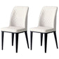 Scandinavian Indoor Side Chair Metal Upholstered Solid Back Dining Room Chair Off-White 2 Piece Set Clearhalo ' kitchen&dining_furn' 'Dining Chairs' 'Dining Tables & Seating' 'dining_chair' 'furn' 'furn_dining_chair' 'Furniture' 'furniture_dining_chair' 'Kitchen & Dining Furniture' 'kitchen' 4037706