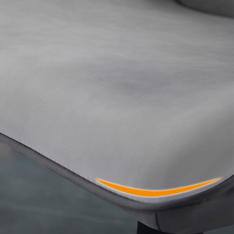 Contemporary Indoor Arm Chair Wingback Upholstered Metal Dining Room Chair Clearhalo ' kitchen&dining_furn' 'Dining Chairs' 'Dining Tables & Seating' 'dining_chair' 'furn' 'furn_dining_chair' 'Furniture' 'furniture_dining_chair' 'Kitchen & Dining Furniture' 'kitchen' 4037726