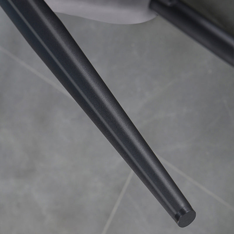 Contemporary Indoor Arm Chair Wingback Upholstered Metal Dining Room Chair Clearhalo ' kitchen&dining_furn' 'Dining Chairs' 'Dining Tables & Seating' 'dining_chair' 'furn' 'furn_dining_chair' 'Furniture' 'furniture_dining_chair' 'Kitchen & Dining Furniture' 'kitchen' 4037728