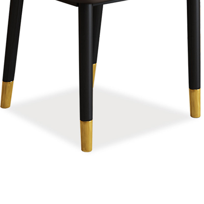 Scandinavian Indoor Side Chair Parsons Back Upholstered Metal Dining Room Chair Clearhalo ' kitchen&dining_furn' 'Dining Chairs' 'Dining Tables & Seating' 'dining_chair' 'furn' 'furn_dining_chair' 'Furniture' 'furniture_dining_chair' 'Kitchen & Dining Furniture' 'kitchen' 4037827