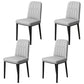 Scandinavian Indoor Side Chair Parsons Back Upholstered Metal Dining Room Chair Dark Gray 4 Piece Set Black Clearhalo ' kitchen&dining_furn' 'Dining Chairs' 'Dining Tables & Seating' 'dining_chair' 'furn' 'furn_dining_chair' 'Furniture' 'furniture_dining_chair' 'Kitchen & Dining Furniture' 'kitchen' 4037830