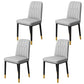 Scandinavian Indoor Side Chair Parsons Back Upholstered Metal Dining Room Chair Dark Gray 4 Piece Set Brass Gold Clearhalo ' kitchen&dining_furn' 'Dining Chairs' 'Dining Tables & Seating' 'dining_chair' 'furn' 'furn_dining_chair' 'Furniture' 'furniture_dining_chair' 'Kitchen & Dining Furniture' 'kitchen' 4037835