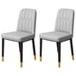 Scandinavian Indoor Side Chair Parsons Back Upholstered Metal Dining Room Chair Dark Gray 2 Piece Set Brass Gold Clearhalo ' kitchen&dining_furn' 'Dining Chairs' 'Dining Tables & Seating' 'dining_chair' 'furn' 'furn_dining_chair' 'Furniture' 'furniture_dining_chair' 'Kitchen & Dining Furniture' 'kitchen' 4037837