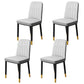 Scandinavian Indoor Side Chair Parsons Back Upholstered Metal Dining Room Chair Light Gray 4 Piece Set Brass Gold Clearhalo ' kitchen&dining_furn' 'Dining Chairs' 'Dining Tables & Seating' 'dining_chair' 'furn' 'furn_dining_chair' 'Furniture' 'furniture_dining_chair' 'Kitchen & Dining Furniture' 'kitchen' 4037844