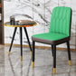 Scandinavian Indoor Side Chair Parsons Back Upholstered Metal Dining Room Chair Green 1 Piece Brass Gold Clearhalo ' kitchen&dining_furn' 'Dining Chairs' 'Dining Tables & Seating' 'dining_chair' 'furn' 'furn_dining_chair' 'Furniture' 'furniture_dining_chair' 'Kitchen & Dining Furniture' 'kitchen' 4037848