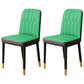 Scandinavian Indoor Side Chair Parsons Back Upholstered Metal Dining Room Chair Green 2 Piece Set Brass Gold Clearhalo ' kitchen&dining_furn' 'Dining Chairs' 'Dining Tables & Seating' 'dining_chair' 'furn' 'furn_dining_chair' 'Furniture' 'furniture_dining_chair' 'Kitchen & Dining Furniture' 'kitchen' 4037849