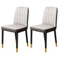 Scandinavian Indoor Side Chair Parsons Back Upholstered Metal Dining Room Chair Dark Gray-Black 2 Piece Set Brass Gold Clearhalo ' kitchen&dining_furn' 'Dining Chairs' 'Dining Tables & Seating' 'dining_chair' 'furn' 'furn_dining_chair' 'Furniture' 'furniture_dining_chair' 'Kitchen & Dining Furniture' 'kitchen' 4037852