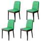 Scandinavian Indoor Side Chair Parsons Back Upholstered Metal Dining Room Chair Green 4 Piece Set Black Clearhalo ' kitchen&dining_furn' 'Dining Chairs' 'Dining Tables & Seating' 'dining_chair' 'furn' 'furn_dining_chair' 'Furniture' 'furniture_dining_chair' 'Kitchen & Dining Furniture' 'kitchen' 4037874